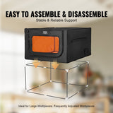 VEVOR Laser Engraver Enclosure 800 x 800 x 500 mm Fireproof Protective Cover - Rear View