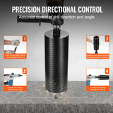 VEVOR Core Drill Bit, 4" Wet/Dry Diamond Core Drill Bits for Brick and Block, Concrete Core Drill Bit with Pilot Bit Adapter and Saw Blade, 9.5"