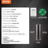 VEVOR Core Drill Bit, 4" Wet/Dry Diamond Core Drill Bits for Brick and Block, Concrete Core Drill Bit with Pilot Bit Adapter and Saw Blade, 9.5"