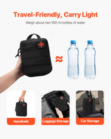 VEVOR Survival First Aid Kit 250 Pieces Emergency Medical Trauma Bag for Camping - 45-Degree Angle