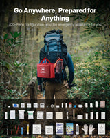 VEVOR First Aid Kit 420 Pieces Large Survival Bag Emergency Medical Supplies - Side View