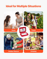 VEVOR First Aid Kit 420 Pieces Large Survival Bag Emergency Medical Supplies - Rear View