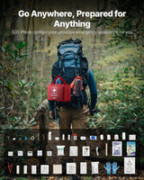 VEVOR First Aid Kit 500 Pieces Large Survival Bag Emergency Medical Supplies - Side View