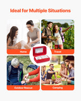 VEVOR First Aid Kit 500 Pieces Large Survival Bag Emergency Medical Supplies - Rear View