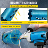 VEVOR Core Drill Diamond Dry Coring Bit 4" with Pilot Bit for Hard Concrete