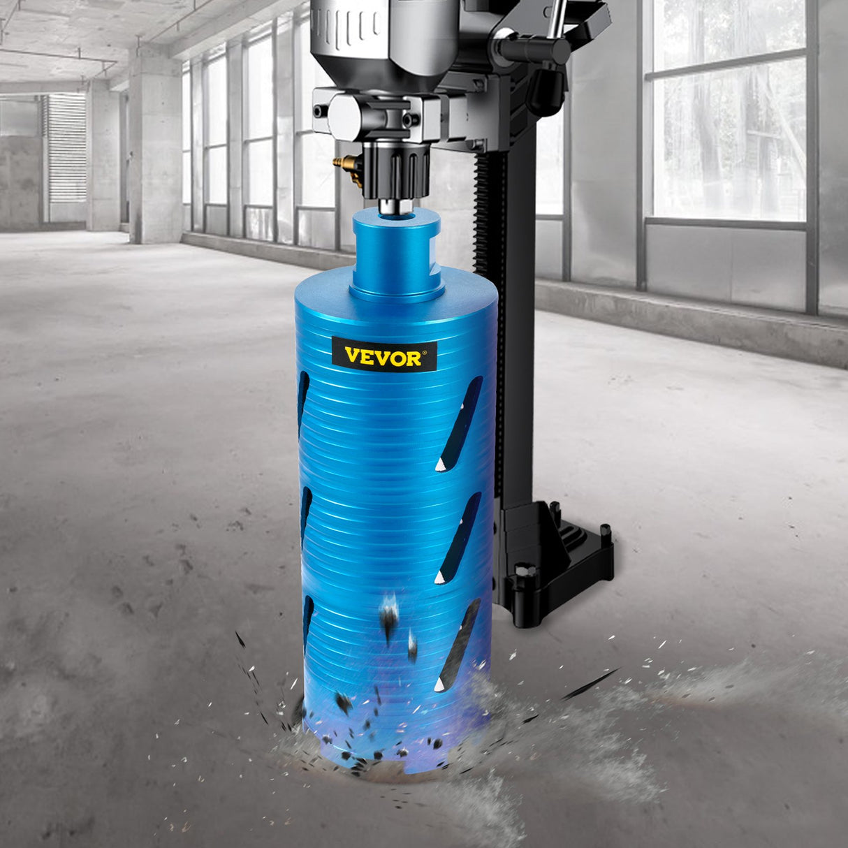 VEVOR Core Drill Diamond Dry Coring Bit 4" with Pilot Bit for Hard Concrete