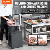 VEVOR 550W Commercial Electric Meat Bandsaw Stainless Steel Bone Sawing Machine - Front View