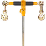 VEVOR Ratchet Chain Binder, 0.9-1.27 cm Heavy Duty Load Binders, with G80 Hooks 5443 kg Secure Load Limit, Labor-saving Anti-skid Handle, Tie Down Hauling Chain Binders for Flatbed Truck Trailer, 4 Pc