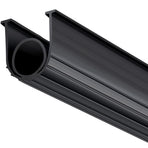 Garage Door Seals Bottom Rubber, U Shape +O Ring Combination Garage Door Bottom Weather Seal, 10ft Weatherproofing Garage Door Seal, 5/16 inch T-ends and 3 3/4 inch Width, for Doors, Black