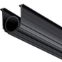 Garage Door Seals Bottom Rubber, U Shape +O Ring Combination Garage Door Bottom Weather Seal, 10ft Weatherproofing Garage Door Seal, 5/16 inch T-ends and 3 3/4 inch Width, for Doors, Black