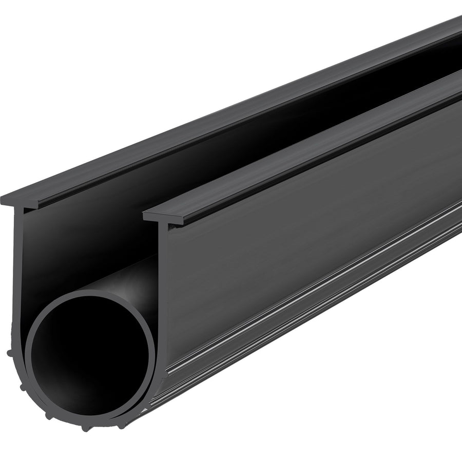 Garage Door Seals Bottom Rubber, U Shape +O Ring Combination Garage Door Bottom Weather Seal, 10ft Weatherproofing Garage Door Seal, 5/16 inch T-ends and 3 3/4 inch Width, for Doors, Black