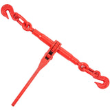 VEVOR Chain Load Binder, 8 mm Tie Down Kit with 3 Ton Working Load Capacity and Two Grab Hooks, Includes (4) Ratchet Binders - (4) 6.4 m Grade 80 Chains, Transport Load Package for Hauling, Towing - Extra Image