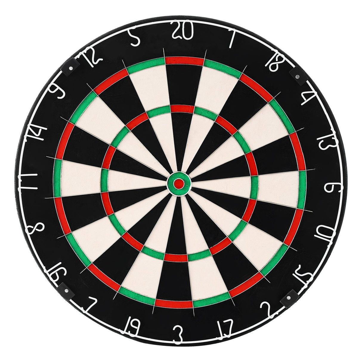 Dart Board, High-Grade Self-Healing Sisal Fiber Dartboard with Staple-Free Bullseye, Blade Wire & Rotating Number Ring, 450mm Professional Dartboard for Home Party Game Room (Darts Not Included)