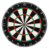 Dart Board, High-Grade Self-Healing Sisal Fiber Dartboard with Staple-Free Bullseye, Blade Wire & Rotating Number Ring, 450mm Professional Dartboard for Home Party Game Room (Darts Not Included)