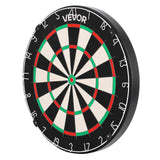 VEVOR Dart Board, High-Grade Self-Healing Sisal Fiber Dartboard with Staple-Free Bullseye, Blade Wire & Rotating Number Ring, 450mm Professional Dartboard for Home Party Game Room (Darts Not Included) - Extra Image