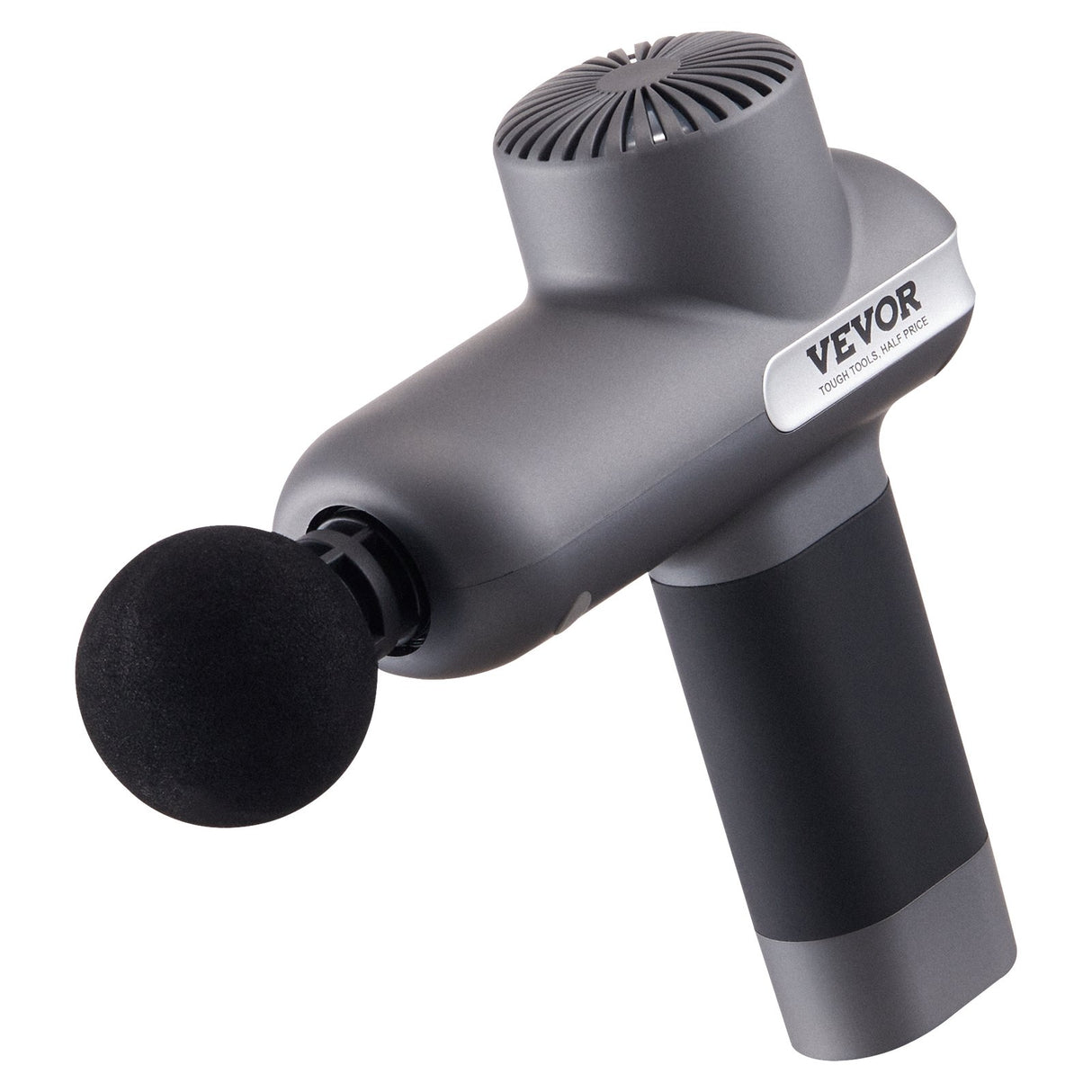 VEVOR Massage Gun Deep Tissue, Percussion Muscle Massager for Athletes - with 5 Speed Levels & 6 Massage Heads, 7.4V 2500mAh Batteries, Handheld