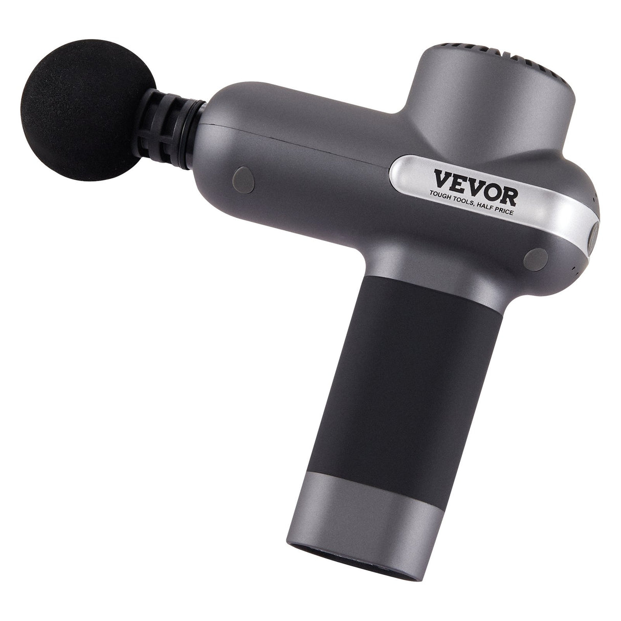 VEVOR Massage Gun Deep Tissue, Percussion Muscle Massager for Athletes - with 5 Speed Levels & 6 Massage Heads, 7.4V 2500mAh Batteries, Handheld