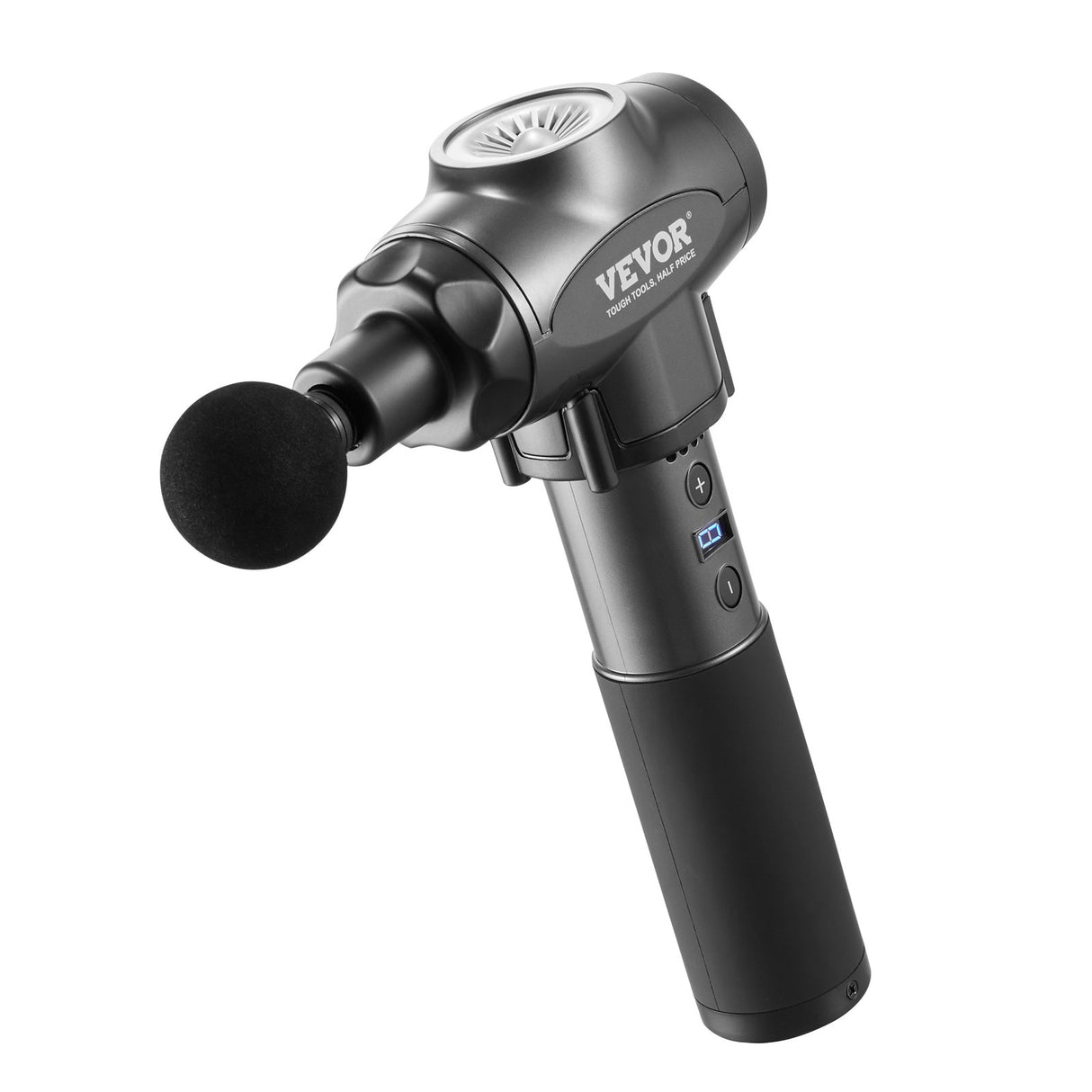 VEVOR Massage Gun Deep Tissue, Percussion Muscle Massager for Athletes - with 9 Speed Levels & 6 Massage Heads, 24V 2500mAh Batteries, Handheld
