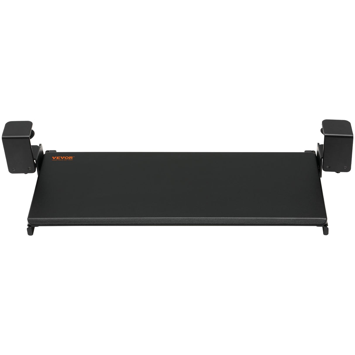 VEVOR Clamp on Keyboard Tray Under Desk, Desk Keyboard Tray Slide out with Sturdy No-drill C Clamp Mount, Large 26.8 x 11 inch Slide-out Computer