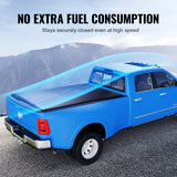 VEVOR Truck Bed Cover, Roll Up Truck Bed Tonneau Cover, Compatible with 2002-2018 Dodge Ram 1500, 2003-2024 2500 3500, 2019-2024 Classic, for 6.4 x 5.5 ft Bed, Soft PVC material, Roll Up Tonneau Cover - Rear View