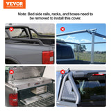 VEVOR Truck Bed Cover, Roll Up Truck Bed Tonneau Cover, Compatible with 2019-2024 Chevy Silverado GMC Sierra 1500 (NOT FIT 19-24 Classic) Bed, for