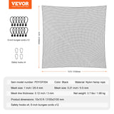 VEVOR 10x10ft Golf Practice Net Indoor Hitting Net for Baseball Hockey Soccer - Close-Up Angle