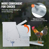 VEVOR Automatic Chicken Feeder Galvanized Steel Poultry Feeder 25 lb 10 Chickens - Top-Down View
