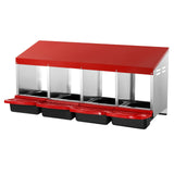 VEVOR 4-Compartment Chicken Nest Box Metal Box with Inclined Nesting Boxes - Extra Image