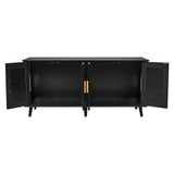 VEVOR Cat Litter Box Enclosure Wooden Litter Box Furniture Hidden 2 Rooms Black