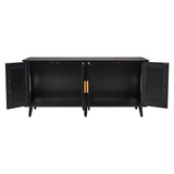 VEVOR Cat Litter Box Enclosure Wooden Litter Box Furniture Hidden 2 Rooms Black - Extra Image