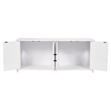 VEVOR Cat Litter Box Enclosure Wooden Litter Box Furniture Hidden 2 Rooms White - Extra Image