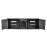 VEVOR Cat Litter Box Enclosure Wooden Litter Box Furniture Hidden 57.9