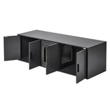 VEVOR Cat Litter Box Enclosure Wooden Litter Box Furniture Hidden 57.9