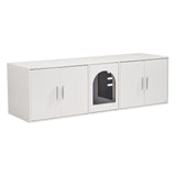 VEVOR Cat Litter Box Enclosure Wooden Litter Box Furniture Hidden 57.9" White