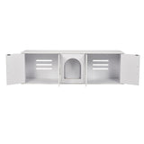 VEVOR Cat Litter Box Enclosure Wooden Litter Box Furniture Hidden 57.9