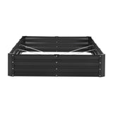 VEVOR Metal Raised Garden Bed, 8 x 4 x 1 ft Outdoor Galvanized Planter Box, with Open Bottom, Large Planter Raised Bed for Gardening Vegetables, Flowers, Herbs, and Succulent Plants, Dark Gray - Extra Image