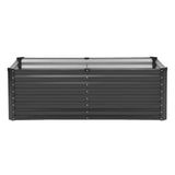 VEVOR Metal Raised Garden Bed, 6 x 3 x 2 ft Outdoor Galvanized Planter Box, with Open Bottom, Large Planter Raised Bed for Gardening Vegetables, Flowers, Herbs, and Succulent Plants, Dark Gray - Extra Image
