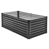 VEVOR Metal Raised Garden Bed, 6 x 3 x 2 ft Outdoor Galvanized Planter Box, with Open Bottom, Large Planter Raised Bed for Gardening Vegetables, Flowers, Herbs, and Succulent Plants, Dark Gray - Extra Image