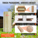 Hardware Cloth, 24'' x 100' Galvanized Wire Mesh Roll, 19 Gauge Chicken Wire Fence Roll, Vinyl Coating Metal Wire Mesh for Chicken Coop Barrier, Rabbit Snake Fences, Poultry Enclosures