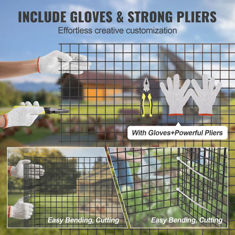Hardware Cloth, 36'' x 100' Galvanized Wire Mesh Roll, 19 Gauge Chicken Wire Fence Roll, Vinyl Coating Metal, image 3