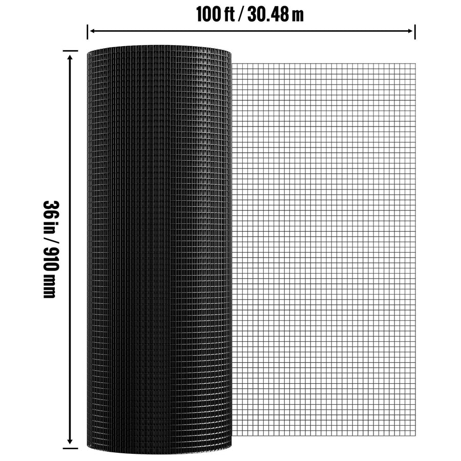 Hardware Cloth, 36'' x 100' Galvanized Wire Mesh Roll, 19 Gauge Chicken Wire Fence Roll, Vinyl Coating Metal, image 8