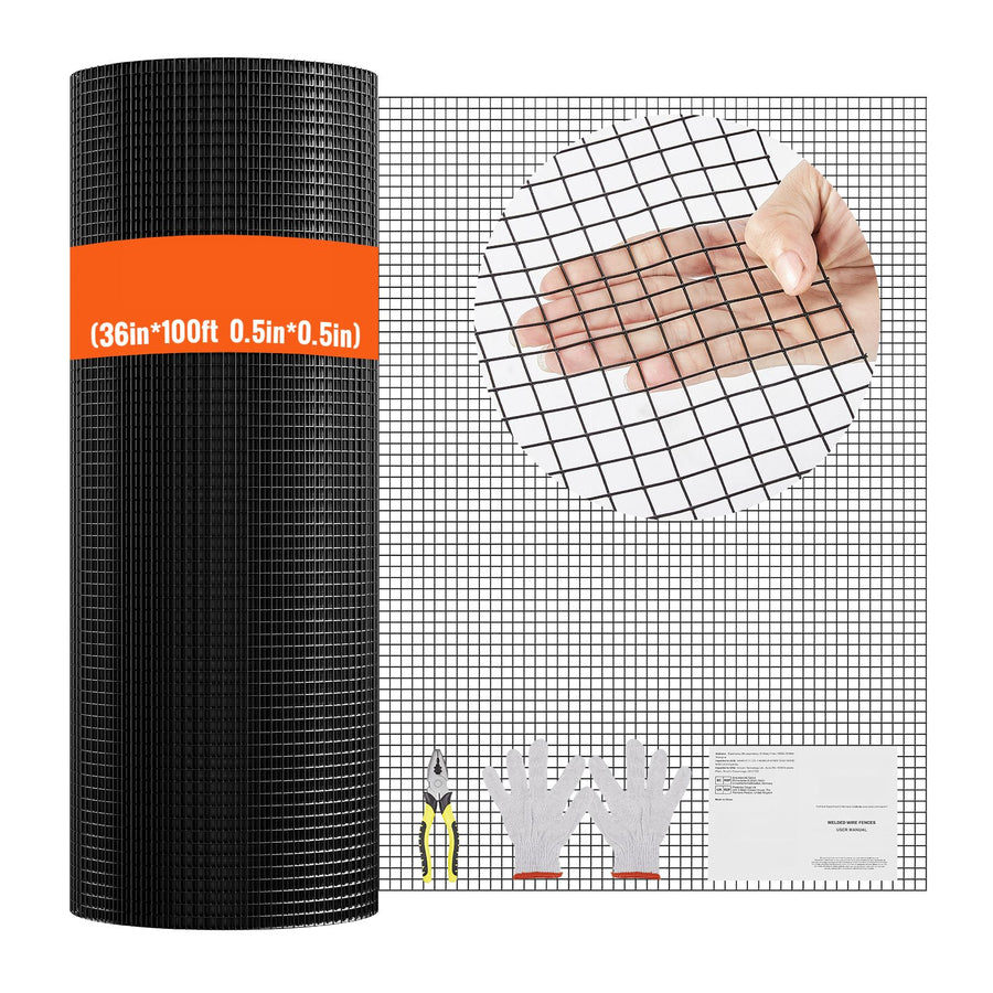 Hardware Cloth, 36'' x 100' Galvanized Wire Mesh Roll, 19 Gauge Chicken Wire Fence Roll, Vinyl Coating Metal, image 9