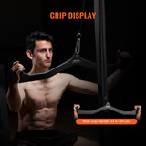 VEVOR LAT Pulldown Bar Tricep Handle Attachment V-bar Cable Machine for Home Gym - 45-Degree Angle