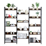 VEVOR Metal Bookshelf Rustic Bookshelf 14-Tier for Living room Bedroom & Office - Extra Image