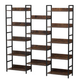 VEVOR Metal Bookshelf Rustic Bookshelf 14-Tier for Living room Bedroom & Office - Extra Image