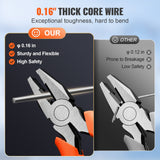 VEVOR Razor Wire Razor Barbed Wire 147ft 3Rolls Razor Wire Fencing Double Spiral - Top-Down View