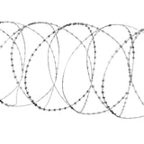 VEVOR Razor Wire Razor Barbed Wire 147ft 3Rolls Razor Wire Fencing Double Spiral - Extra Image