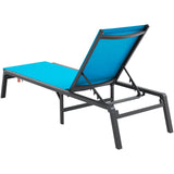 VEVOR Chaise Lounge Chair Outdoor Patio Lounge Chair Adjustable 5-Position 2 pcs - Extra Image