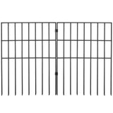 VEVOR Garden Fence, No Dig Fence 44(H)x33(L)cm Animal Barrier Fence, Underground Decorative Garden Fencing with 3.81 cm Spike Spacing, Metal Dog Fence