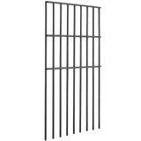 VEVOR Garden Fence, No Dig Fence 44(H)x33(L)cm Animal Barrier Fence, Underground Decorative Garden Fencing with 3.81 cm Spike Spacing, Metal Dog Fence